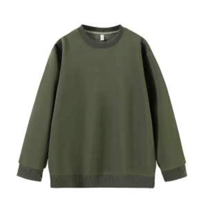 New Casual Solid Color Top for Autumn Soft Comfortable Long-sleeved Versatile Bottoming Round Neck Sweatshirt