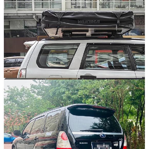 For 2004-2007 Subaru Forester Rear Roof Lip Spoiler Tail Wings ABS Material Black Carbon Car Tuning Styling Body Kit Accessories