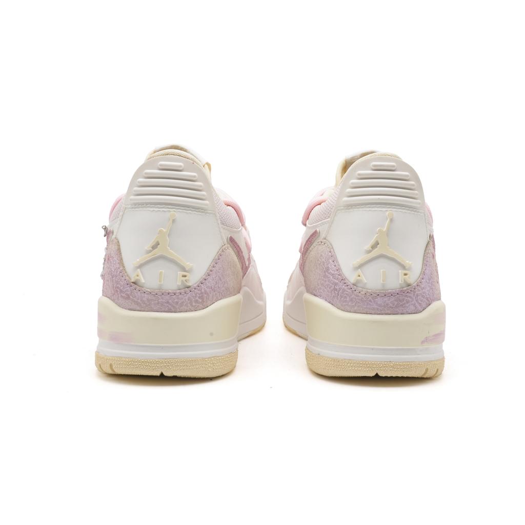 Jordan Legacy 312 Dusty Pink Suede Abrasion Resistant Low top Vintage Basketball Shoes Women's Beige Pink FQ7827-102(Team1822-)