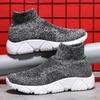 Scarpe da Corsa High-Top Slip-On in Mesh Flyknit da Uomo 2026 - Calzature Sportive Casual Autunnali Comode