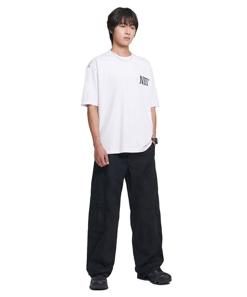 Nomaenyueol Two Face Logo T-Shirt - White