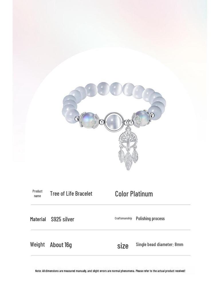 Star City Tree of Life S925 Silver Women's High-End Non-Fading Chinese Style Bracelet