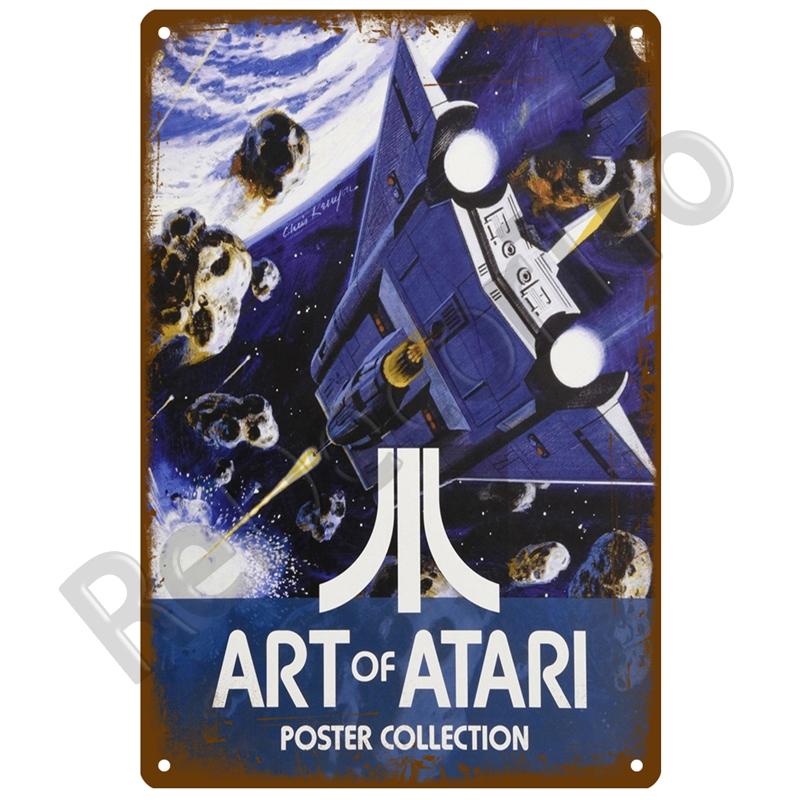 Gamer Retro Tin Sign Poster Vintage Wall Poster Metal Sign Decorative Wall Plate Kitchen Plaque Metal Vintage Decor Accessories