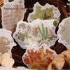 Retro Story Color Halo Planner: 20 Sheets of Decorative Flower Material Stickers
