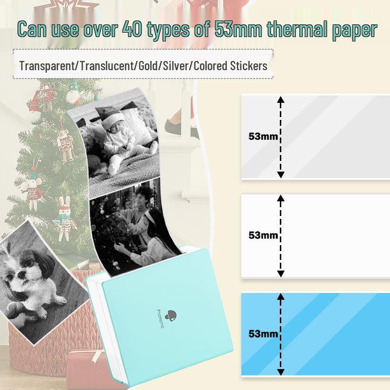 Phomemo M02 Portable Mini Thermal Printer – Bluetooth, Inkless for Mobile Devices