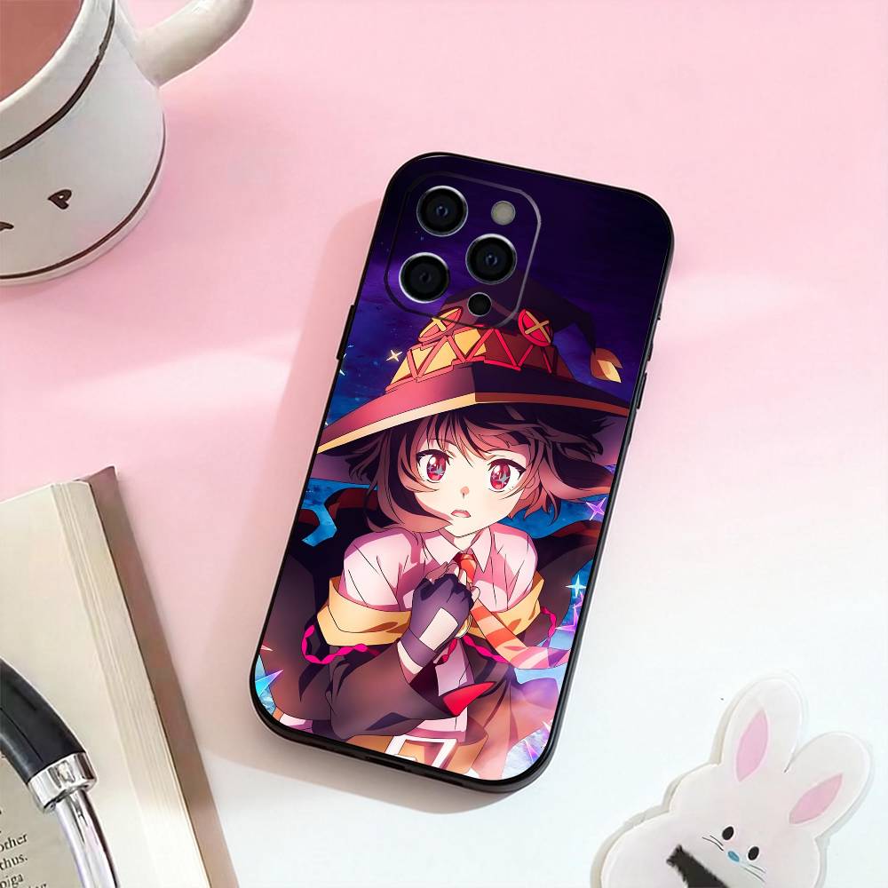 

K-Kono Subarashii Sekai ni Shukufuku wo Phone Case Silicone Soft For IPhone 17,16,15,14,13,12,11,XS,Plus Pro Max iPhone16