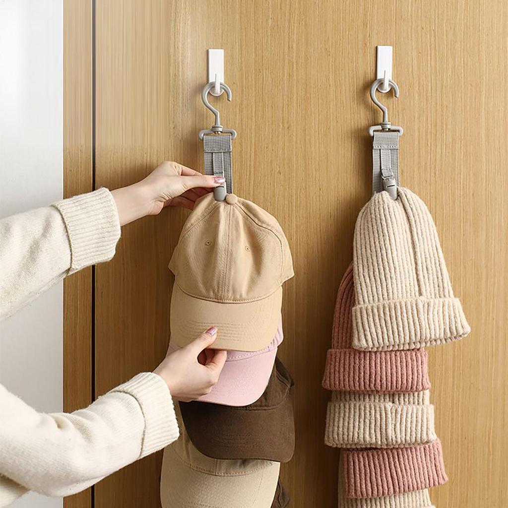 Baseball Hat Rack No Drilling Hat Hanger Wall Mount Cap Organizer Closet Holder Hanger For Room Dorm Organization Door Entryway