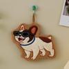 Cute Puppy Hand Towel Quick Drying Kitchen Cleaning Rag Coral Velvet Cartoon Animal Absorbent Bathroom Hanging Towel