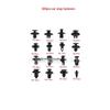 150-Piece Car Trim Panel Fasteners: 30 Types of Clips and Buckles