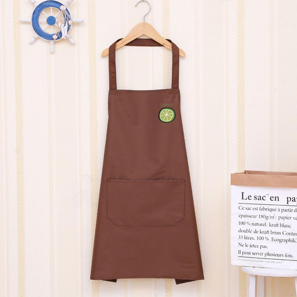 Korean Style Waterproof Unisex Kitchen Apron - Fashionable, Oil & Stain-Resistant with Hand Wiping Feature