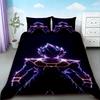 Kids Cartoon Dragon Ball Duvet Cover Goku Bedding Set Soft And Comfortable For Bedroom Decor Queen King Size Gifts