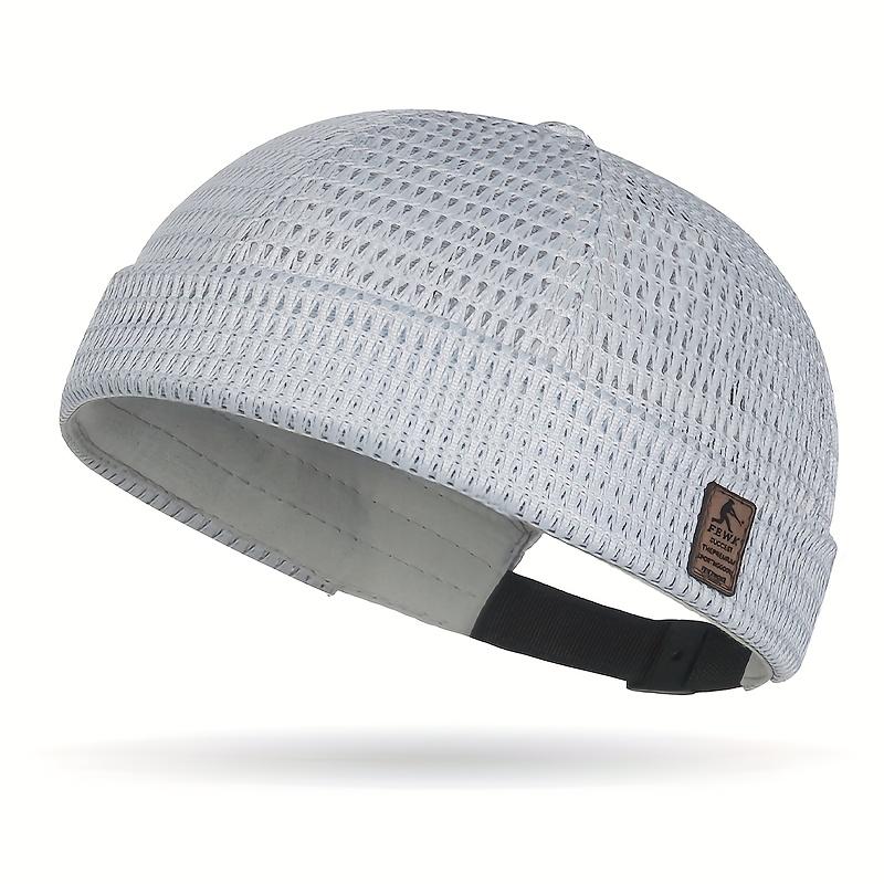 Gorra de Ciclismo Malla Transpirable Sin Visera Ultraligera Ajustable Gorros Docker Verano Primavera Elástica Hombres Mujeres Gorro para Correr Senderismo