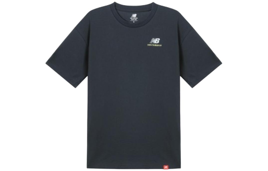 New Balance T Shirts Unisex Dark Gray Crew Neck Moderate Straight Fit MT11592-ECL XS