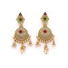 Gold Plated Necklace Kundan Studded Multistring Necklace Set For Women