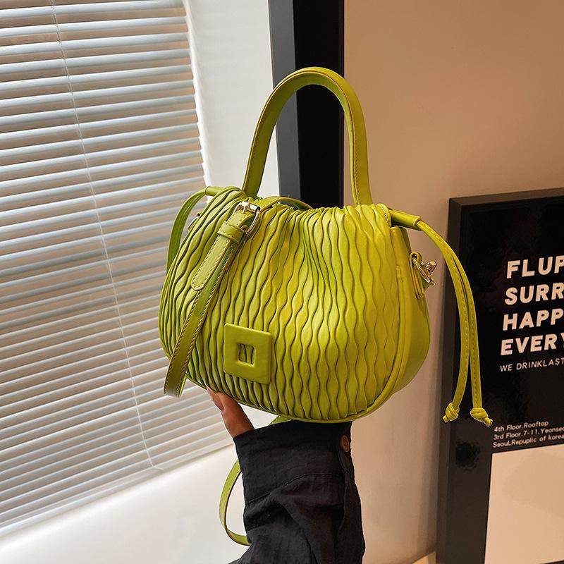 

Сумка Преміальна універсальна сумка Bucket Bag осінь 2024 Нова модна ніша Популярна сумка-месенджер Жіноча сумочка зелений