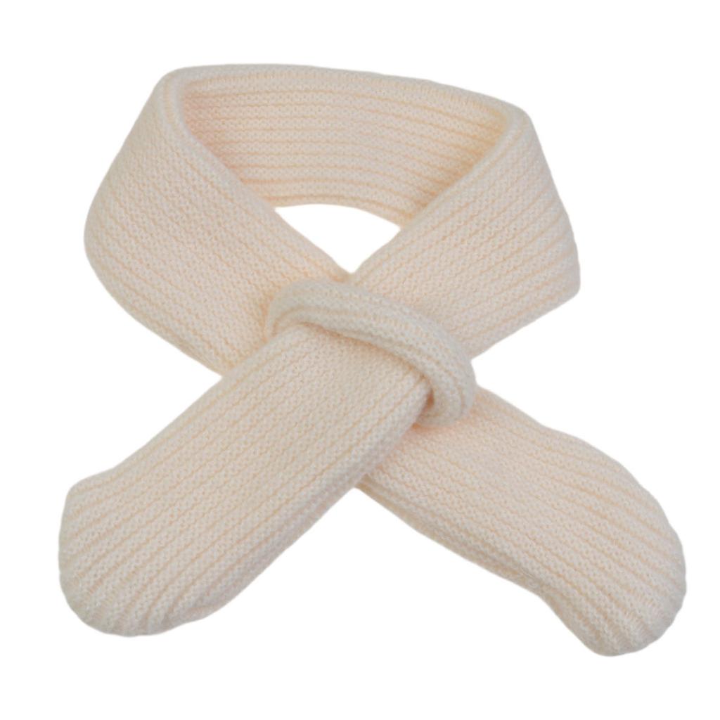 Children Cross Knit Scarf, Soft Solid Color Kids Winter Neck Warmer, Toddler Neck Collar Scarf