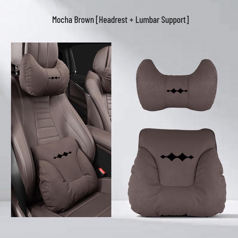 Car Headrest & Lumbar Support Pillow for BYD Fang Bao Bao 5/8 & Tai 3/7