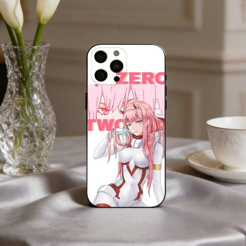 D-Darling In The F-Franxx Z-Zero Two Phone Case For iPhone 17pro,16,15,14,13,12,11 Plus,Pro Max,XS,Soft Silicone Black Cover