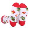Adult Christmas Christmas Tree Snowflake Wave Pattern Ethnic Style Warm Absorbent Odor-Resistant Mid-Calf Socks