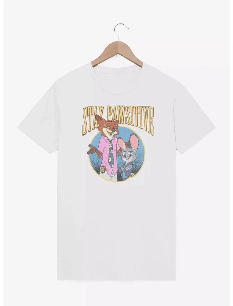 Zootopia Stay Pawsitive T Shirt Size S 4xl Gift For Friends S