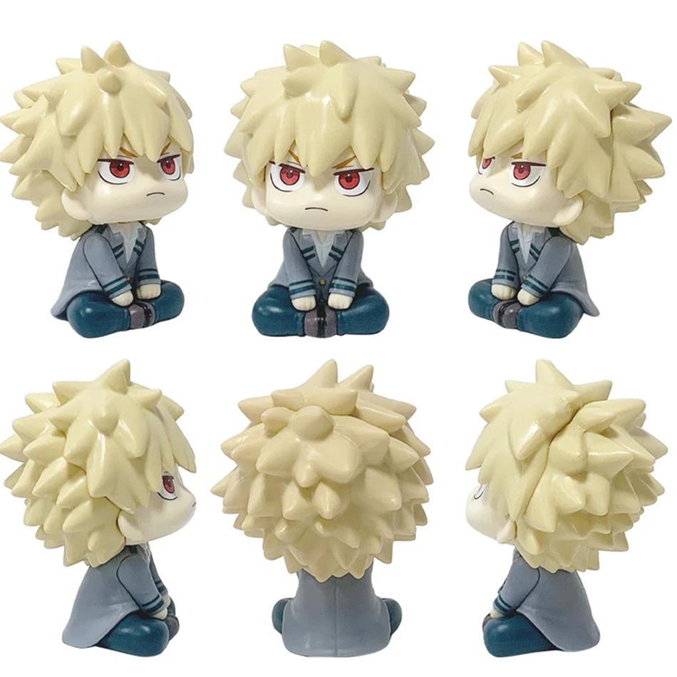 Hot Anime My Hero Academia Midoriya Izuku Bakugou Katsuki Ochaco Uraraka Anime Figure Q Versio Toys For Kids Christmas Toy Gifts