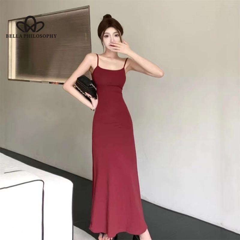 

Сексуальное облегающее платье с высокой талией, женское летнее новое облегающее платье с утягивающей талией и внутренней основой из однотонного цвета, длинное платье XXL красный