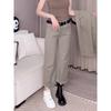 Plus Size Retro High Waist Straight Leg Jeans – Women's Elastic Cropped Pants for Autumn