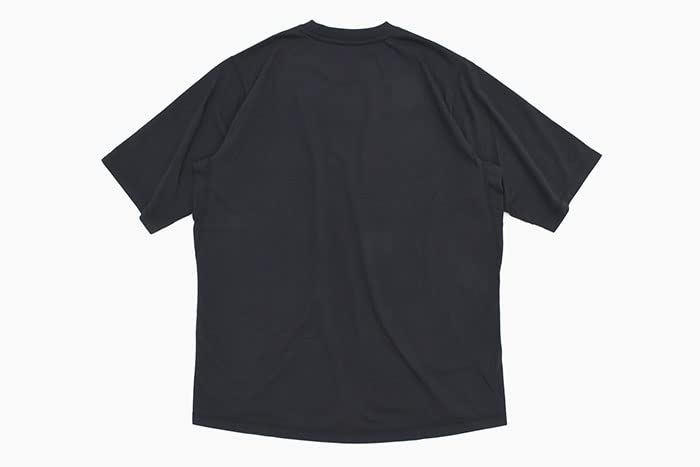 NANGA Dry Mix Flame Logo Short Sleeve UV for and Casual N1JR Men's Tee, Spring/Summer T-Shirt, Moisture-Wicking, Quick-Drying, Protection,