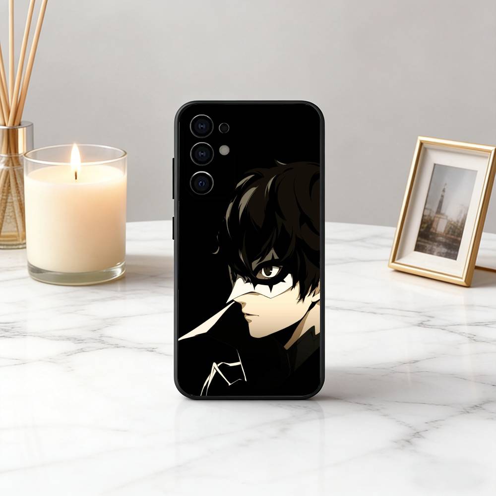 P-Persona 5 COOL Anime Phone Case For Samsung S25,S24,S21,S22,S23,S30,Ultra,S20,Plus,Fe,Soft Silicone Black Cover
