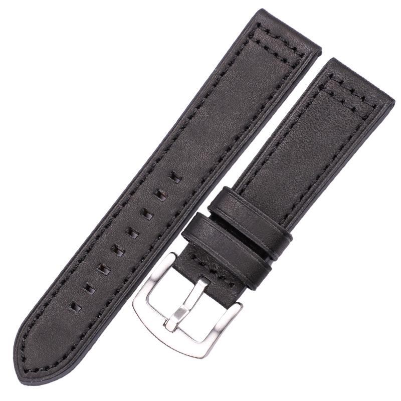 Cowhide Watchbands 18 20 22 24mm Women Men Quick Release for Samsung Gear S3 Genuine Leather Vintage Watch Band Strap