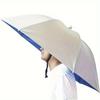 Hands Free Head Mounted Umbrella Hat 77cm Large Foldable Sun Rain Cap For Fishing Gardening Camping Outdoor Sports