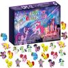 Calendário do Advento Unicórnio My Little Pony 24 Peças Bonecos Modelo Presentes de Natal para Crianças Brinquedos