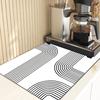 Rubber Drying Pad Non-slip Kitchen Super Absorbent Mat Guard Countertop Protector Kitchen Accessories Coffee Machine Pads