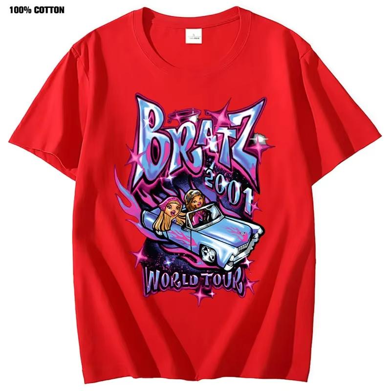 

Bratz T Shirts Women Summer Fashion Street Oversized T-shirt Harajuku Y2k Tops Men Women Casual Cotton Short Sleeve Tshirt 4XL