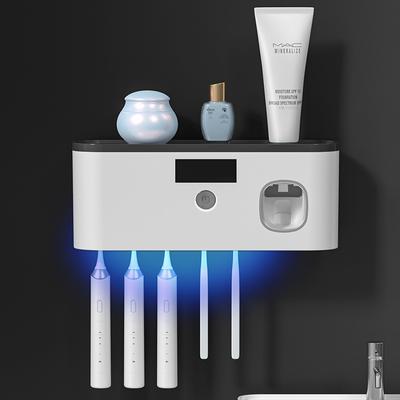 Elektrische Zahnbürste, UV-Sterilisation, Trocknungshalter, Wandmontage, Zahnpasta-Quetscher für Badezimmer, Organizer, Zubehör-Set