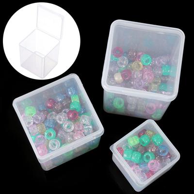 Transparent Hardware Case Plastic Small Storage Box Beads Container Pill Chip Box Jewelry Organizer Case
