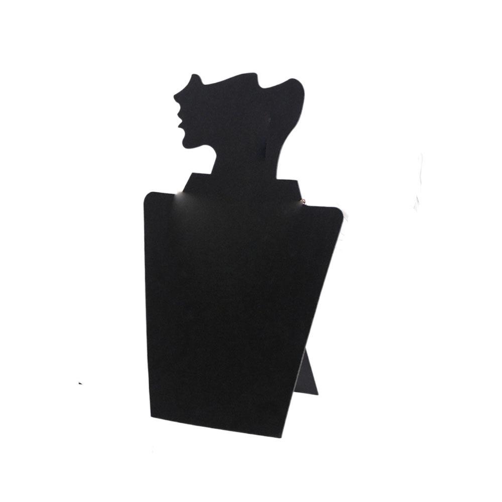 

Fabric Mannequin Jewelry Display Stand Side Face Mannequin Head Bust Portrait Necklace Bracelets Earrings Holder Unique чёрный