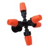 5-Head Adjustable Garden Spray Nozzle Greenhouse Automatic Sprinkler Adapter