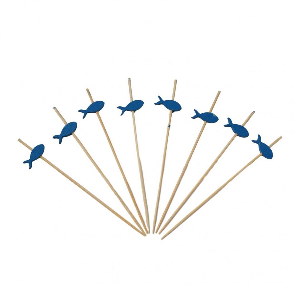 Colorful Blue Fish Cocktail Picks Pack Of 100 Perfect For Celebrations