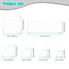 6Pcs Acrylic Stamp Blocks Kit Transparent Grid Lines Stamping Tools DIY Decorative Scrapbooking Card Crafts Making Assorted Size
