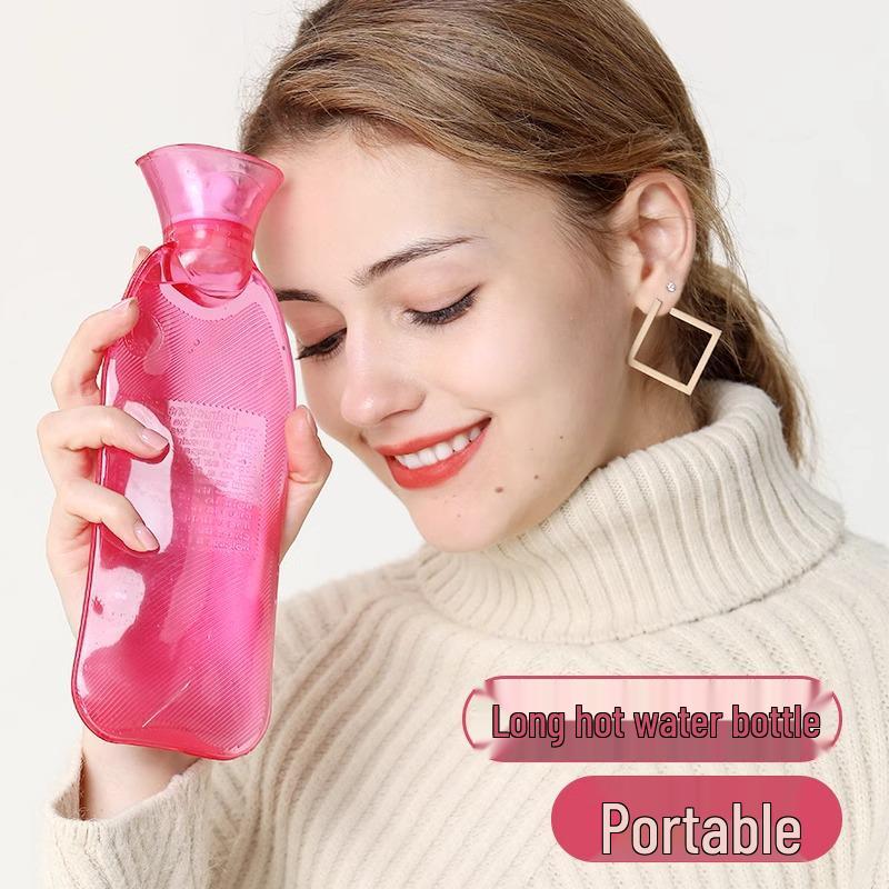 Long PVC Hot Water Bottle Hand Warmer & Massage Bag