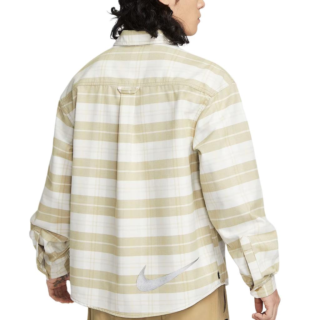 Nike Sportswear Long Sleeve Woven Shirt Light Khaki HV0257-133