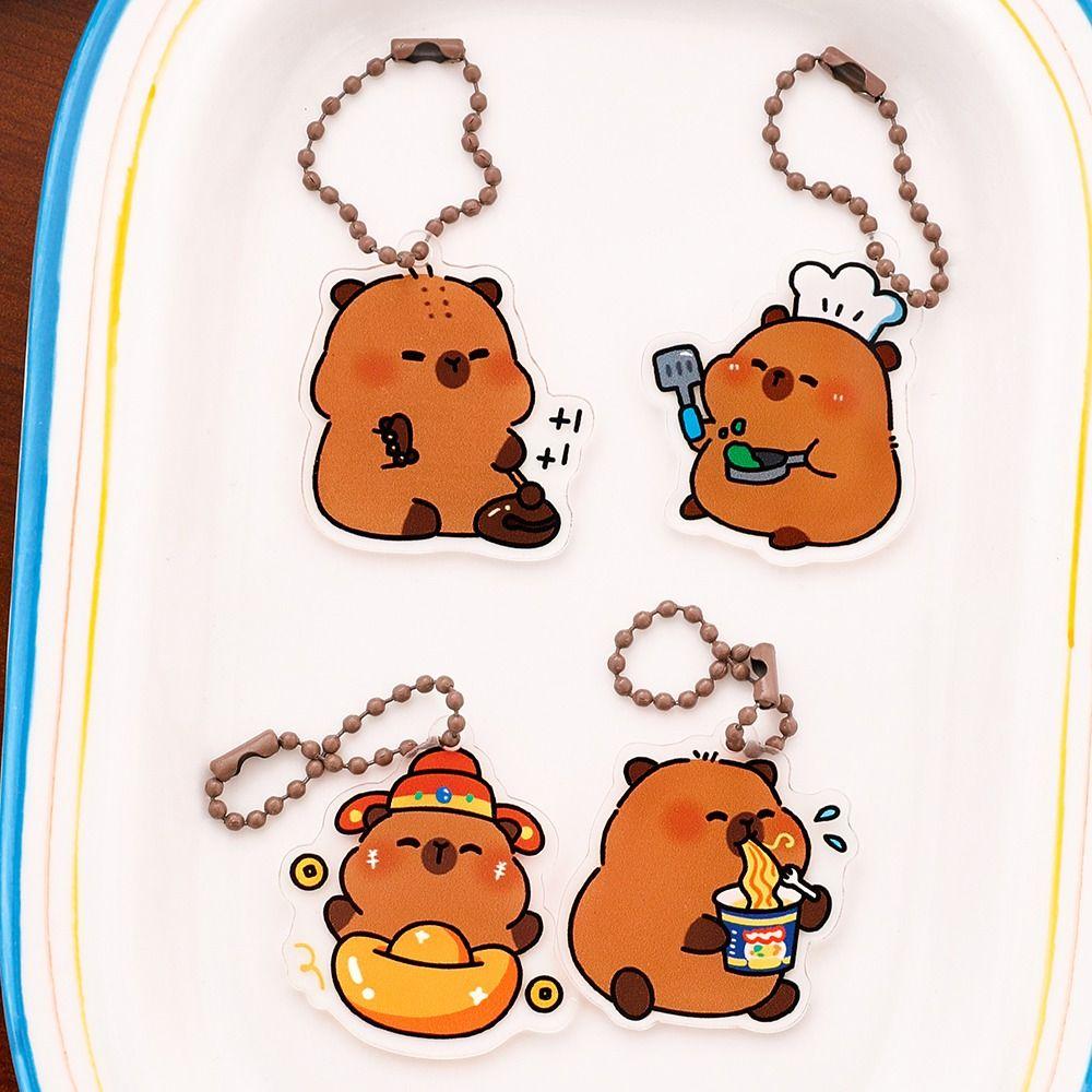 Cute Kapibara Bag Hanging Creative Capibara Pendant Lovely Capybara Keychain  Hanging Accessory
