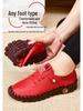 Hand-Stitched Women's Flat Shoes with Soft Beef Tendon Sole for Autumn and Winter Casual Wear