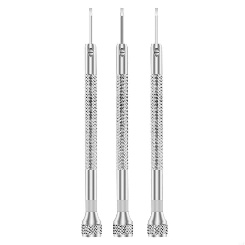 3Piece Slimmer Screwdriver Jewelry Repair Tool For Timepiece Repair Steel Tip