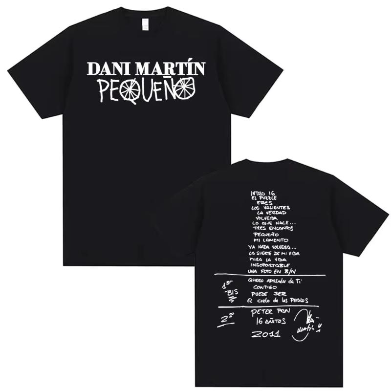 Dani Martin Ptos Anos Graphic T-shirts Men Women Fashion Classic Trend Tee Shirt Man High Quality Oversized Cotton T Shirts