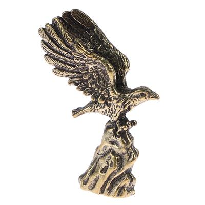 1 adet Antik Bakır Kartal Heykeli Küçük Süsler Vintage Pirinç Hayvan Figürleri El Sanatları Masası Ev Dekorasyon Aksesuarları Hediyeler