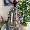 Europäisches und amerikanisches lässiges afrikanisches gestreiftes Hemd und Hosen-Set Zebra-Muster langes Knie-Hemd und Hosen Zweiteiler-Set