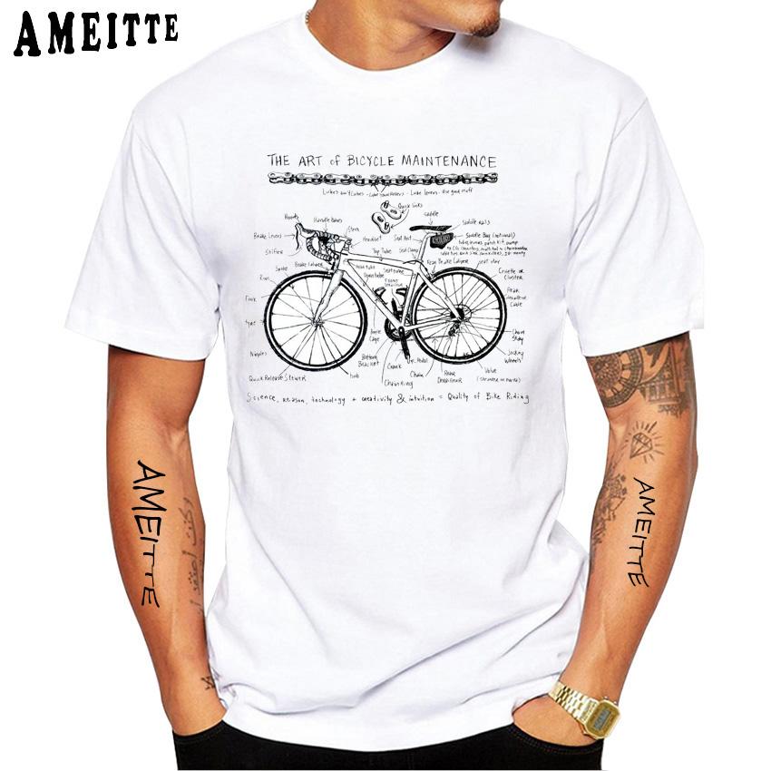 Very Cool Classic Frejus Track Bike Retro Fixed Gear Bicycle Print T Shirt Summer Men Short