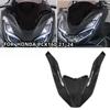 1Pcs Fairing Extension Guard For Pcx160 Accessories Carbon Fiber Motorcycle Body Modification Front Motorbike Decorative Cover